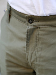 Iron Heart IH-726-OLV 7.4oz Cotton Whipcord Camp Shorts - Olive