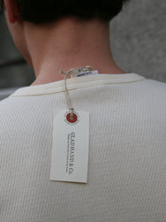 Gladhand Waffle Henley LS Teeshirt – White (GH-11)