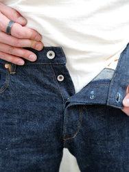 Stevenson Overall Co. Encinitas 150 Raw Denim Jeans 13oz (one wash) - Indigo