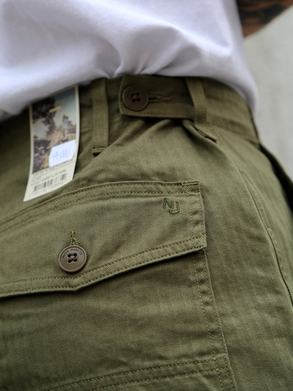 Nudie Jeans Tuff Tony Fatigue Pants – Olive (120291)