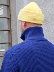 Nudie Jeans August Half Zip Sweater - Royal Blue