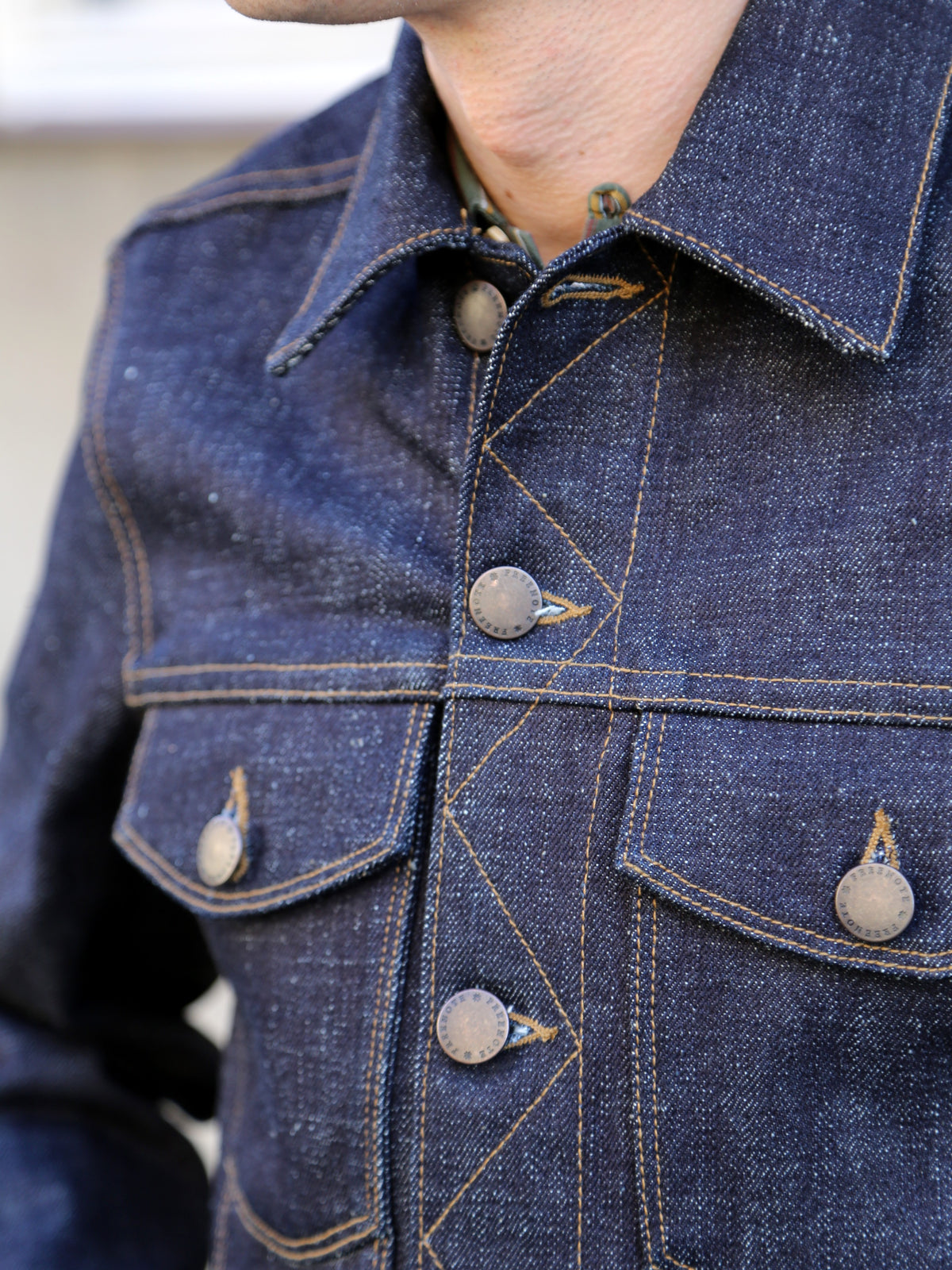 Freenote Cloth CD-1 Classic Jacket – 17oz Blue Slub Denim (M0004301-17OZ)