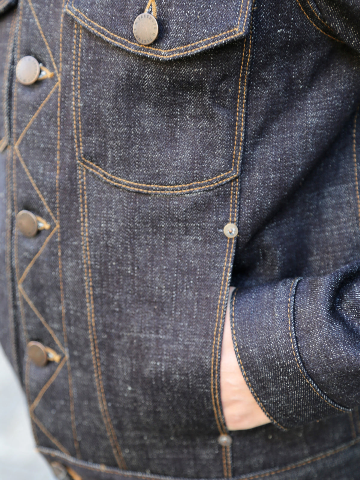 Freenote Cloth CD-1 Classic Jacket – 17oz Blue Slub Denim (M0004301-17OZ)