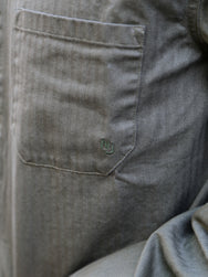 Nudie Jeans Buddy Herringbone Chore Jacket – Olive (160893)