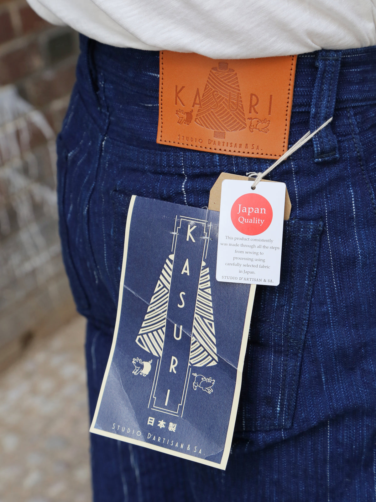 Studio d'Artisan D1843 15Oz. "Kasuri" Selvedge Shorts