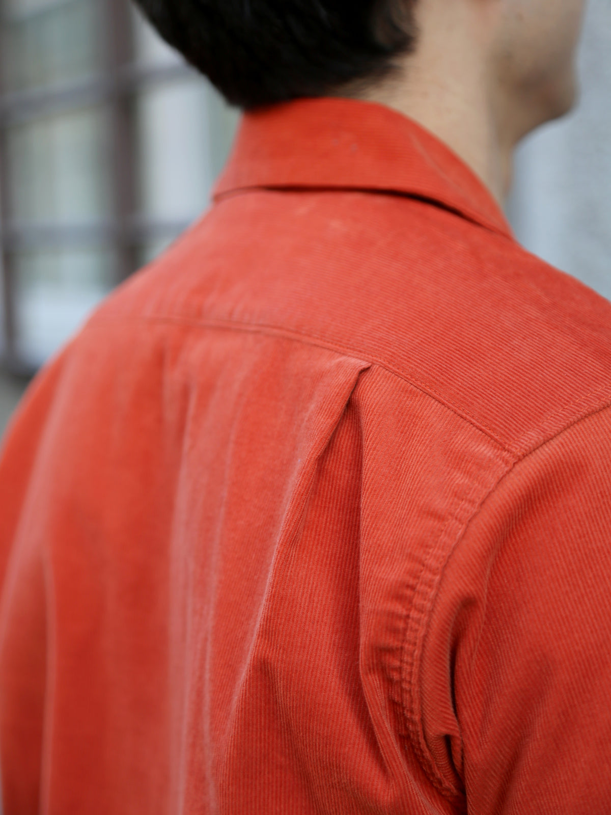 Joe McCoy MS23007 Open Collar Resort S/S Shirt / Summer Corduroy – Salmon