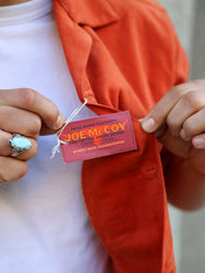 Joe McCoy MS23007 Open Collar Resort S/S Shirt / Summer Corduroy – Salmon