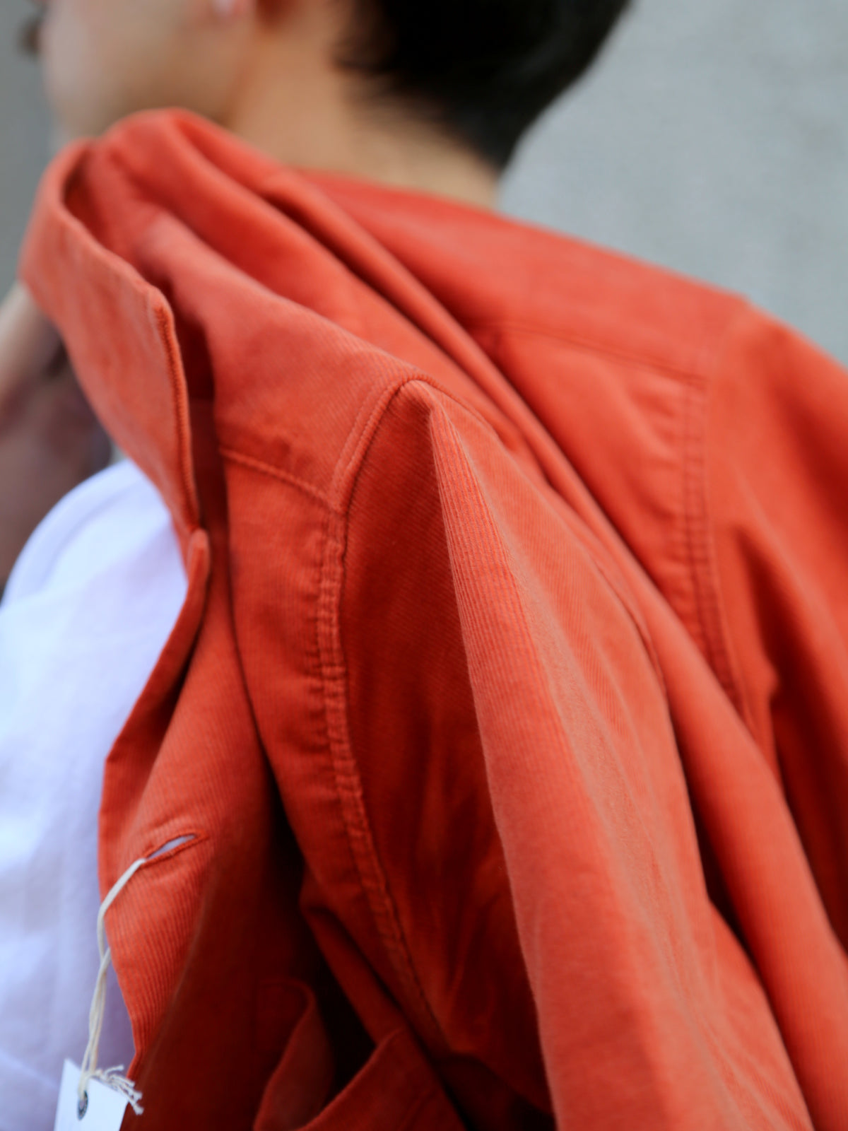 Joe McCoy MS23007 Open Collar Resort S/S Shirt / Summer Corduroy – Salmon