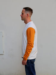 Indigofera Dale Sweater - Gold / Cocatoo White