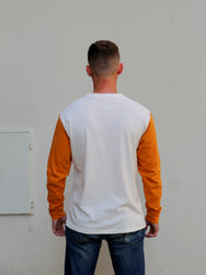 Indigofera Dale Sweater - Gold / Cocatoo White