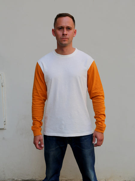 Indigofera Dale Sweater - Gold / Cocatoo White