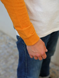 Indigofera Dale Sweater - Gold / Cocatoo White