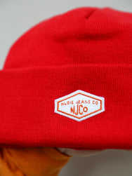 Nudie Jeans Falksson Beanie - NJCO Red