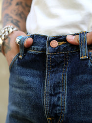 Nudie Jeans Steady Eddie II – Blue Soil (114490)