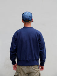 The Real McCoy's MC20114 Heavyweight Crewneck Sweatshirt - Navy