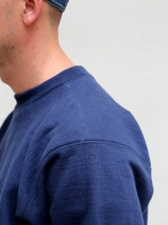 The Real McCoy's MC20114 Heavyweight Crewneck Sweatshirt - Navy