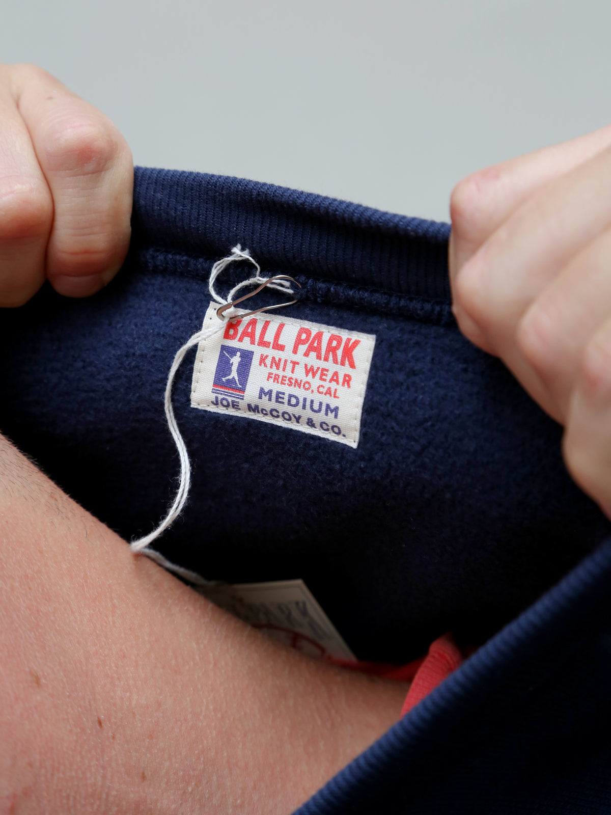 The Real McCoy's MC20114 Heavyweight Crewneck Sweatshirt - Navy