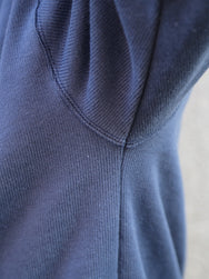 The Real McCoy's Athletic Half-Zip Jersey / Army – Blue (MC24107)