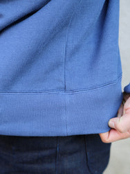 The Real McCoy's Athletic Half-Zip Jersey / Army – Blue (MC24107)