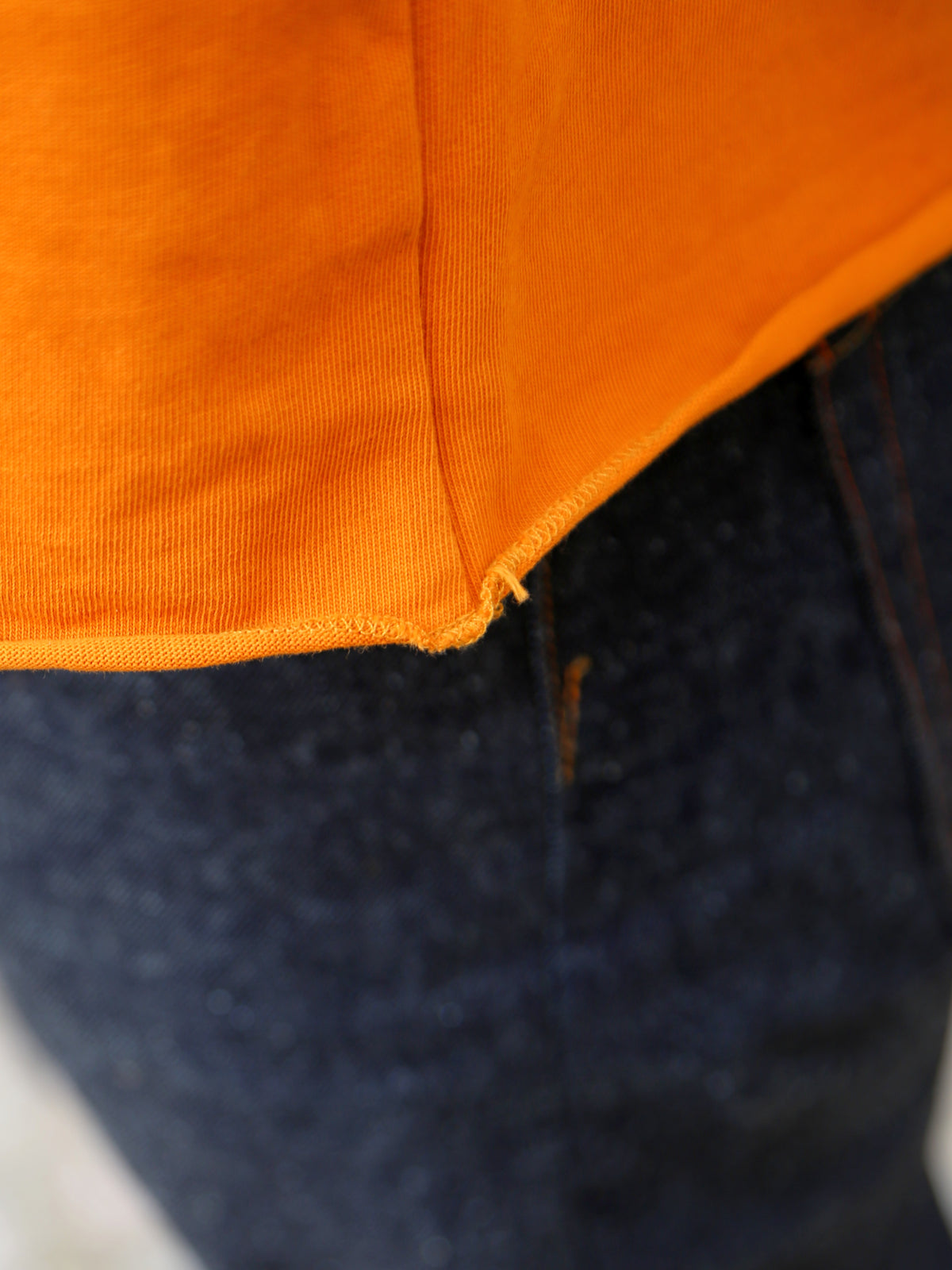 Indigofera Leon Raglan Tshirt – Orange Body/Marshall Sleeve (2278-155-04)