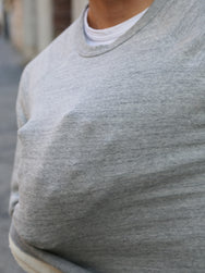 The Real McCoy's 9oz Loopwheel Raglan Sweatshirt – Grey (MC24117)