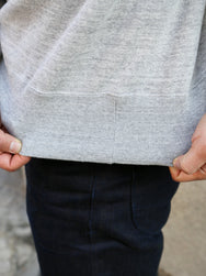 The Real McCoy's 9oz Loopwheel Raglan Sweatshirt – Grey (MC24117)