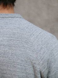 The Real McCoy's 9oz Loopwheel Raglan Sweatshirt – Grey (MC24117)