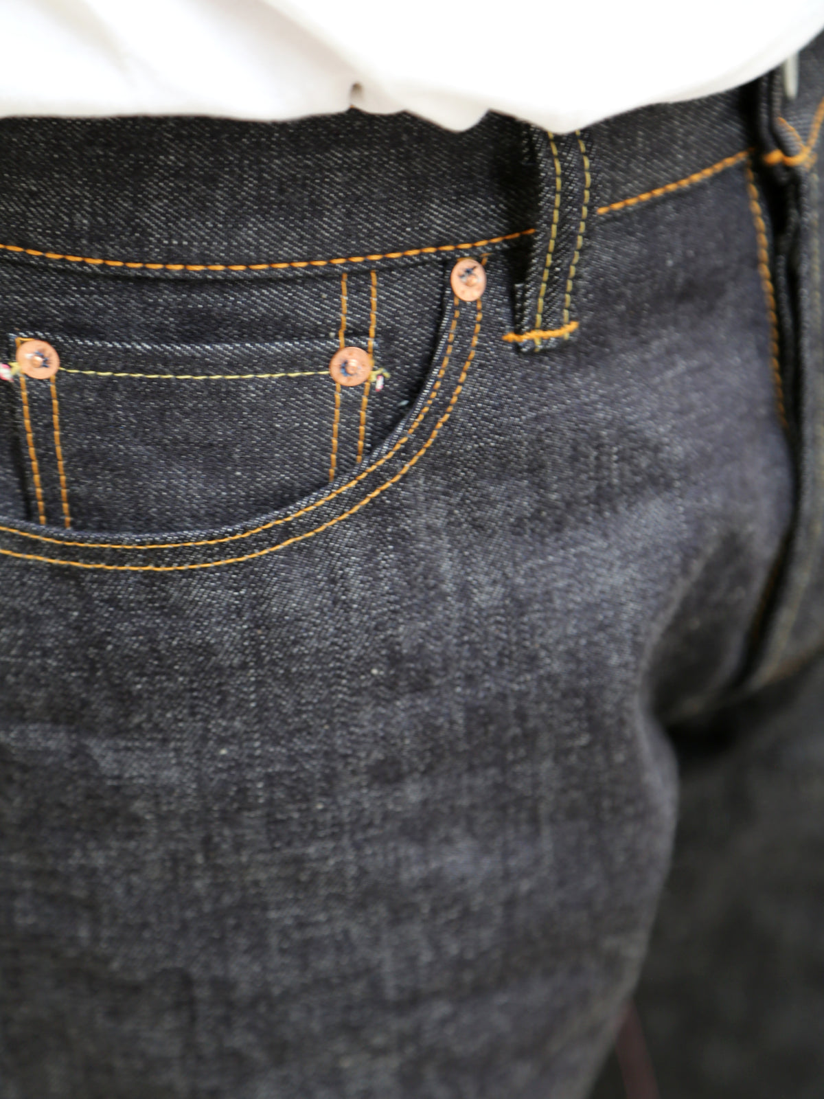 Momotaro 0906-V 15.7oz Zimbabwe Cotton Wide Straight Jeans