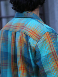 Indigofera Webster Twill Check Shirt – Blue/Beige/Red (6345-846-01)