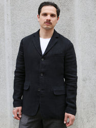 Hansen Garments Charlie Easy Three Button Blazer – Black Gauze (29-58-2)