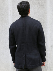 Hansen Garments Charlie Easy Three Button Blazer – Black Gauze (29-58-2)