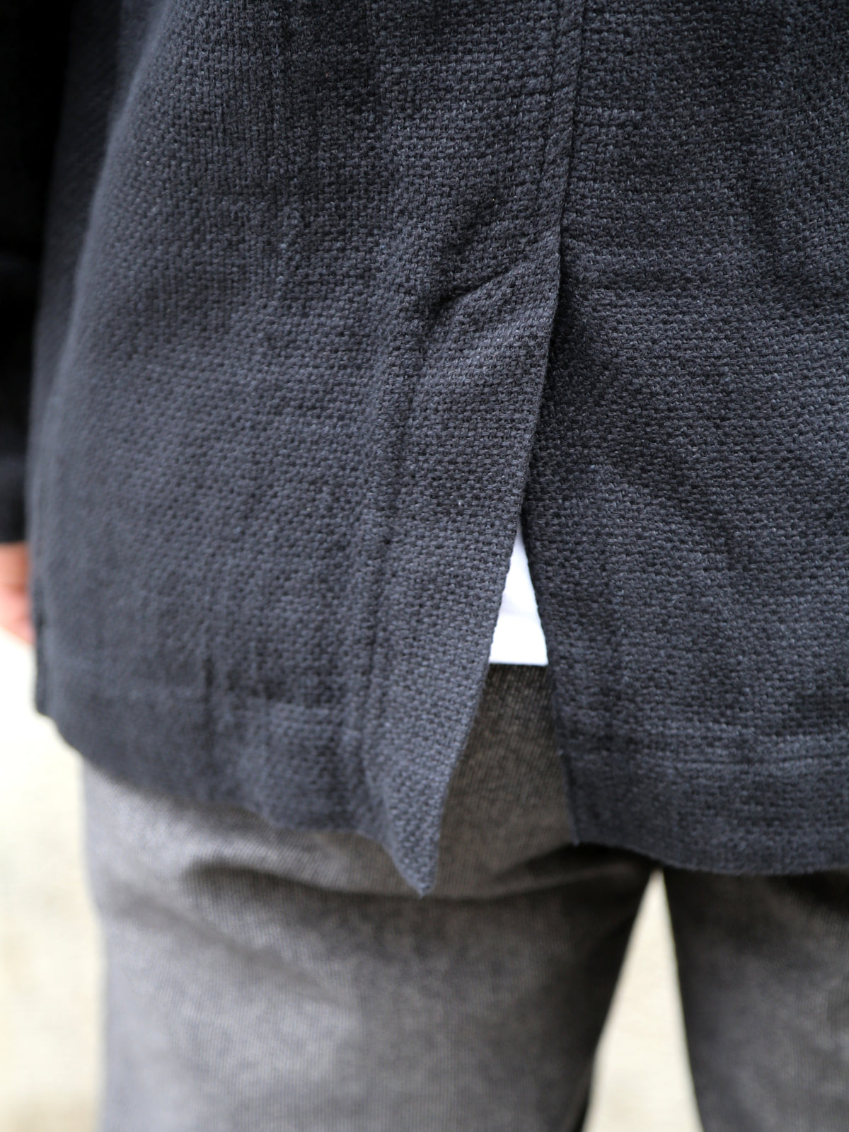 Hansen Garments Charlie Easy Three Button Blazer – Black Gauze (29-58-2)