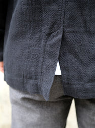 Hansen Garments Charlie Easy Three Button Blazer – Black Gauze (29-58-2)