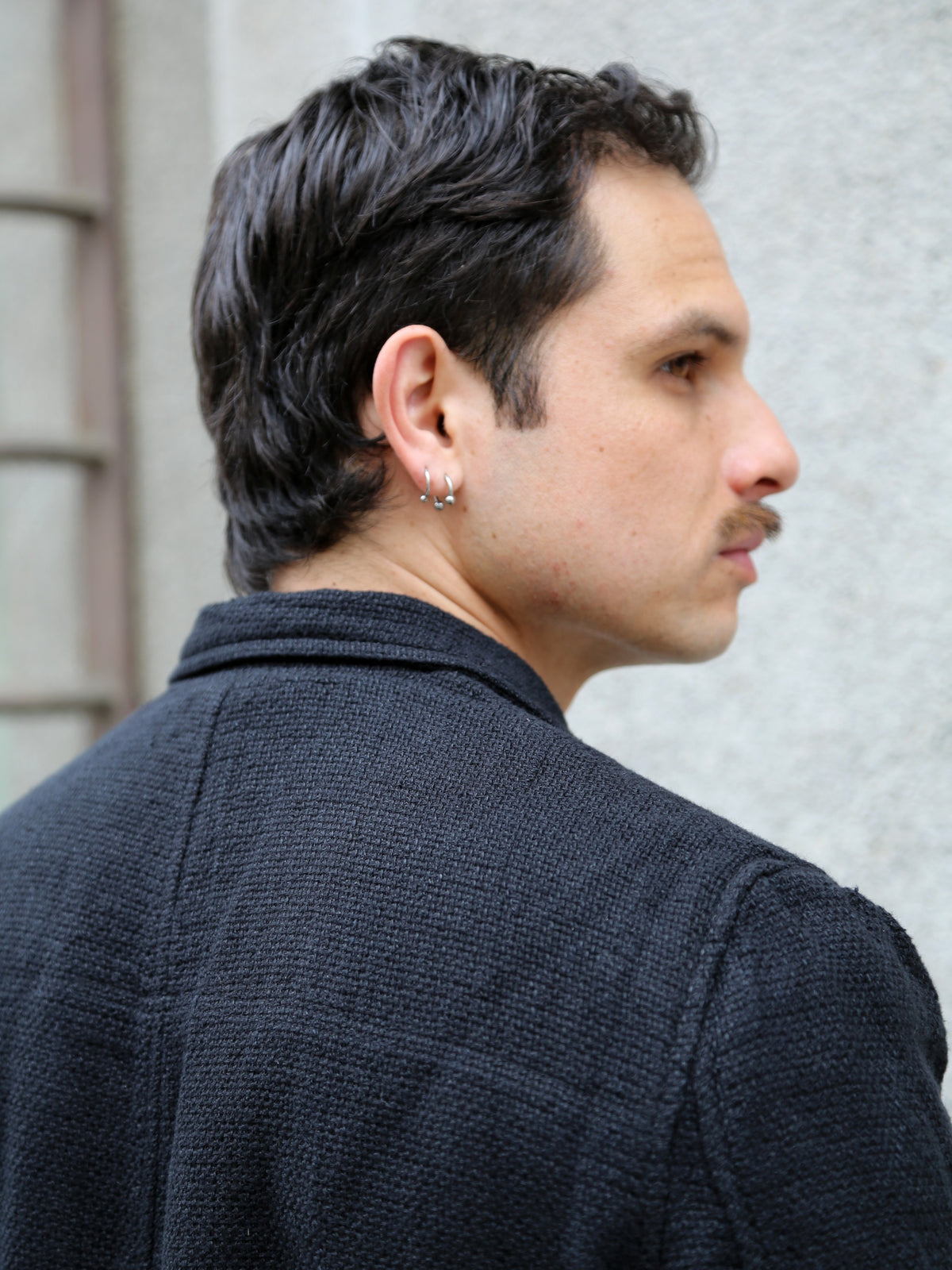 Hansen Garments Charlie Easy Three Button Blazer – Black Gauze (29-58-2)