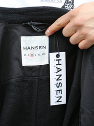 Hansen Garments Charlie Easy Three Button Blazer – Black Gauze (29-58-2)