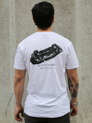 Blue Blanket Denim Heads 10th Anniversary Printed Tubular T-shirt – White (TS9 IT78)