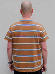 Nudie Jeans Leffe 90s Stripe T-Shirt – Tobacco (131872)