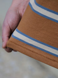 Nudie Jeans Leffe 90s Stripe T-Shirt – Tobacco (131872)