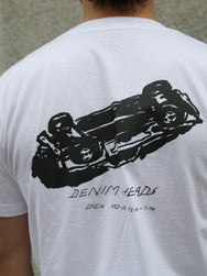 Blue Blanket Denim Heads 10th Anniversary Printed Tubular T-shirt – White (TS9 IT78)