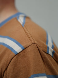 Nudie Jeans Leffe 90s Stripe T-Shirt – Tobacco (131872)