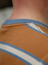 Nudie Jeans Leffe 90s Stripe T-Shirt – Tobacco (131872)