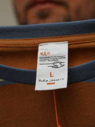 Nudie Jeans Leffe 90s Stripe T-Shirt – Tobacco (131872)