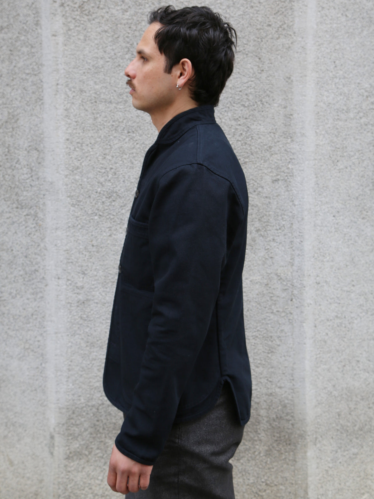 Hansen Garments Erling Refined Work Jacket – Black Canvas (27-90-2)