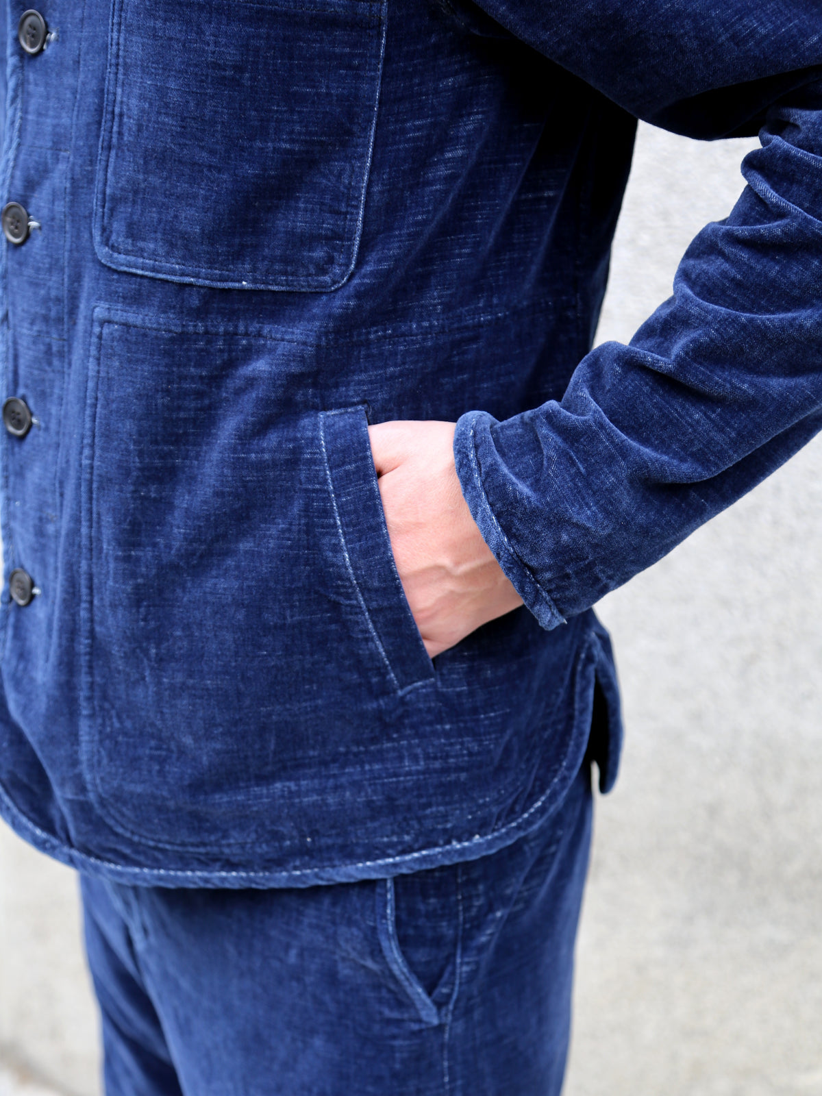 Hansen Garments 26-28-4 Erling Quilted Work Jacket - Velvet Indigo