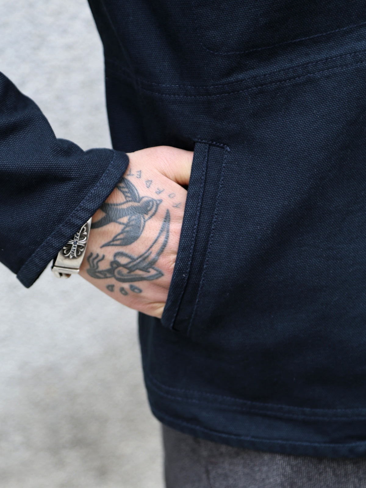 Hansen Garments Erling Refined Work Jacket – Black Canvas (27-90-2)