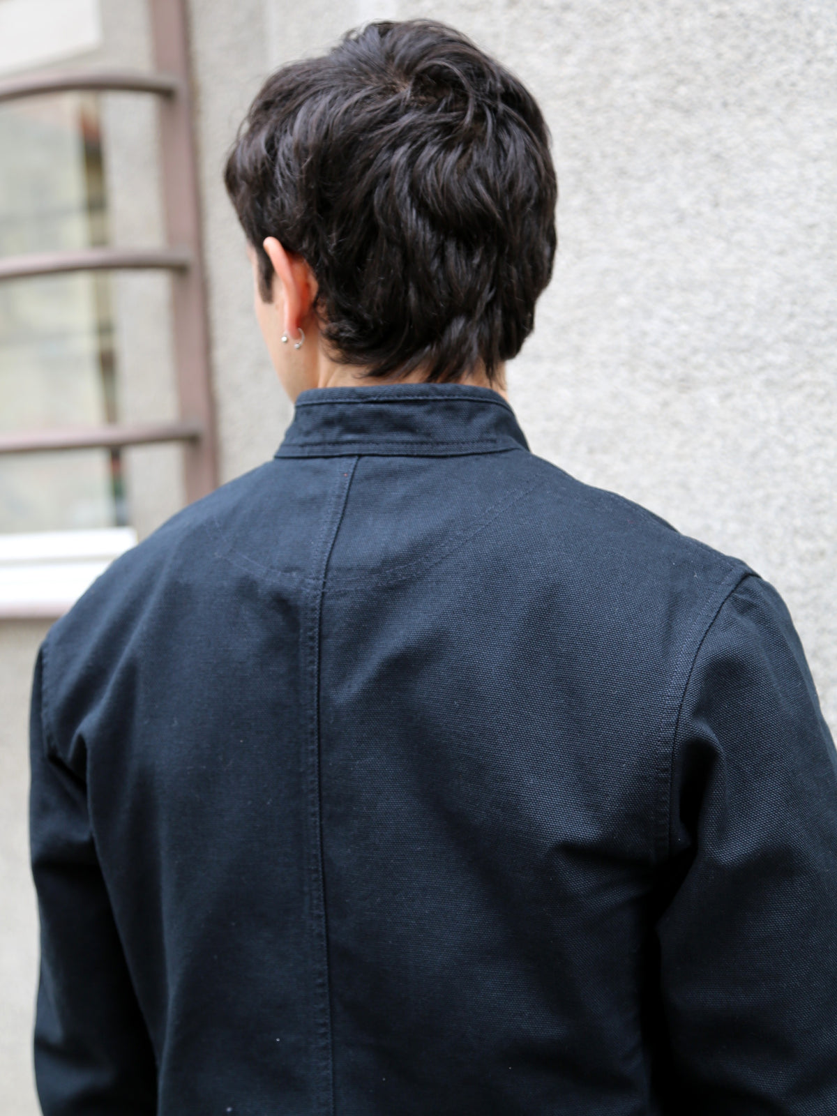 Hansen Garments Erling Refined Work Jacket – Black Canvas (27-90-2)