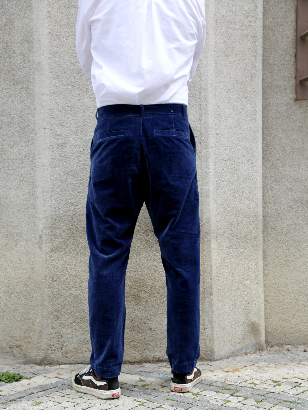 Hansen Garments 26-28-4 Tyge Wide Cut Cropped Trousers - Velvet Indigo