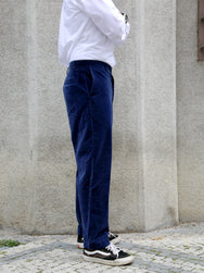 Hansen Garments 26-28-4 Tyge Wide Cut Cropped Trousers - Velvet Indigo