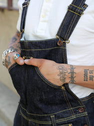 Iron Heart IH-805 21oz Selvedge Denim Double Knee Overalls – Indigo