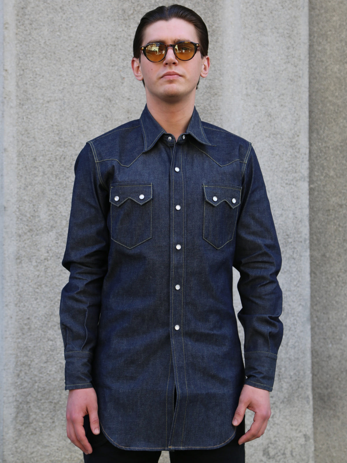 Bryceland's Denim Sawtooth Shirt – Indigo